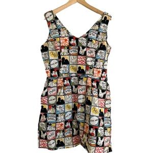 Colorful Graphic Print Women's Dress